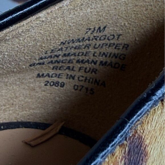 Nine West Margot Leopard Print Haircalf Kitten Heel Pumps 7.5 NWT - Picture 10 of 12